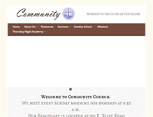 Tablet Screenshot of communityepc.org